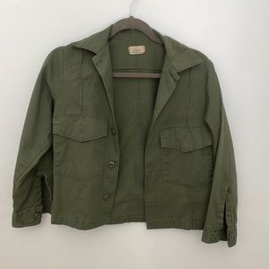 Vintage cropped army jacket